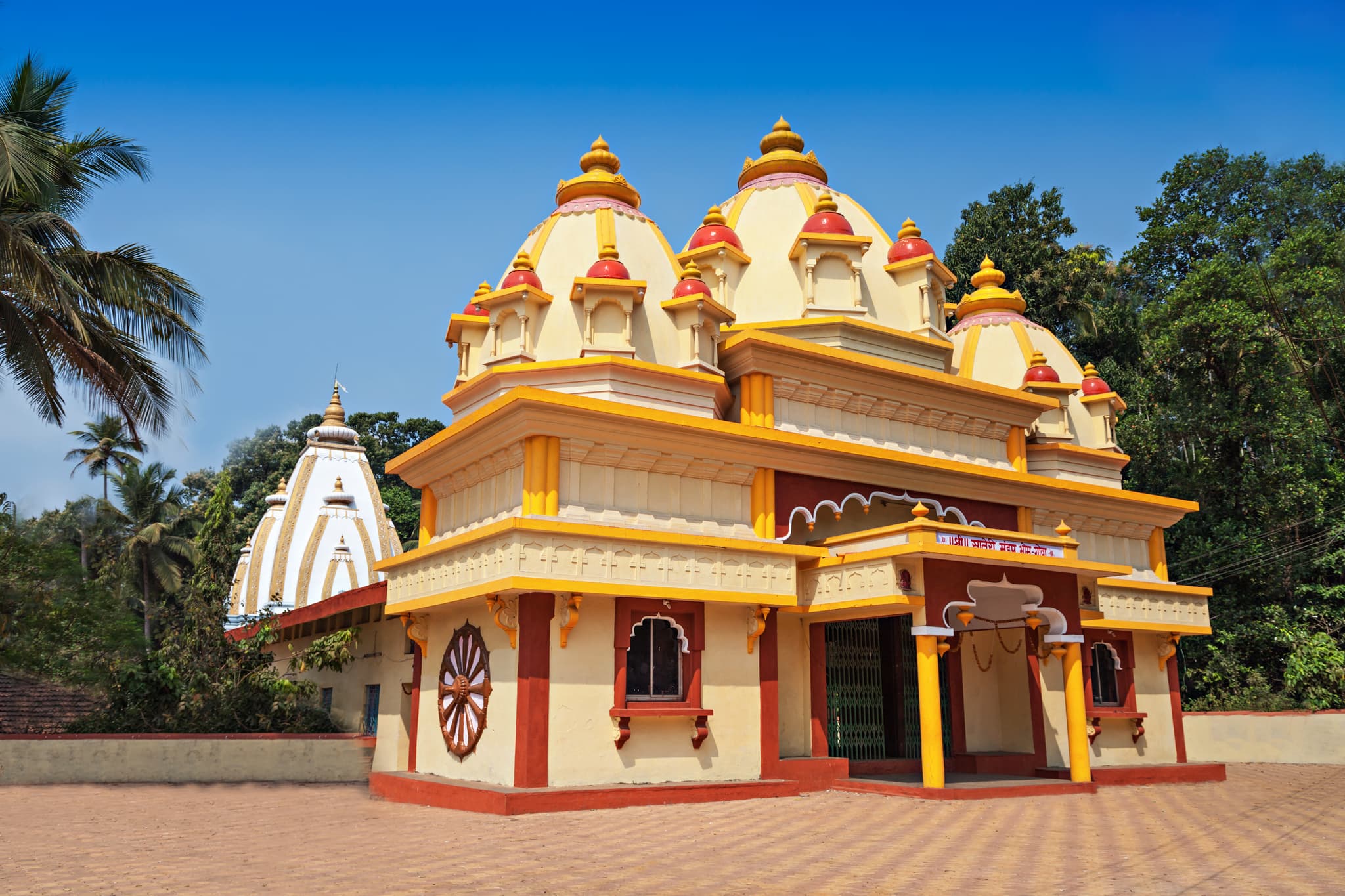A photo of a Hindu temple